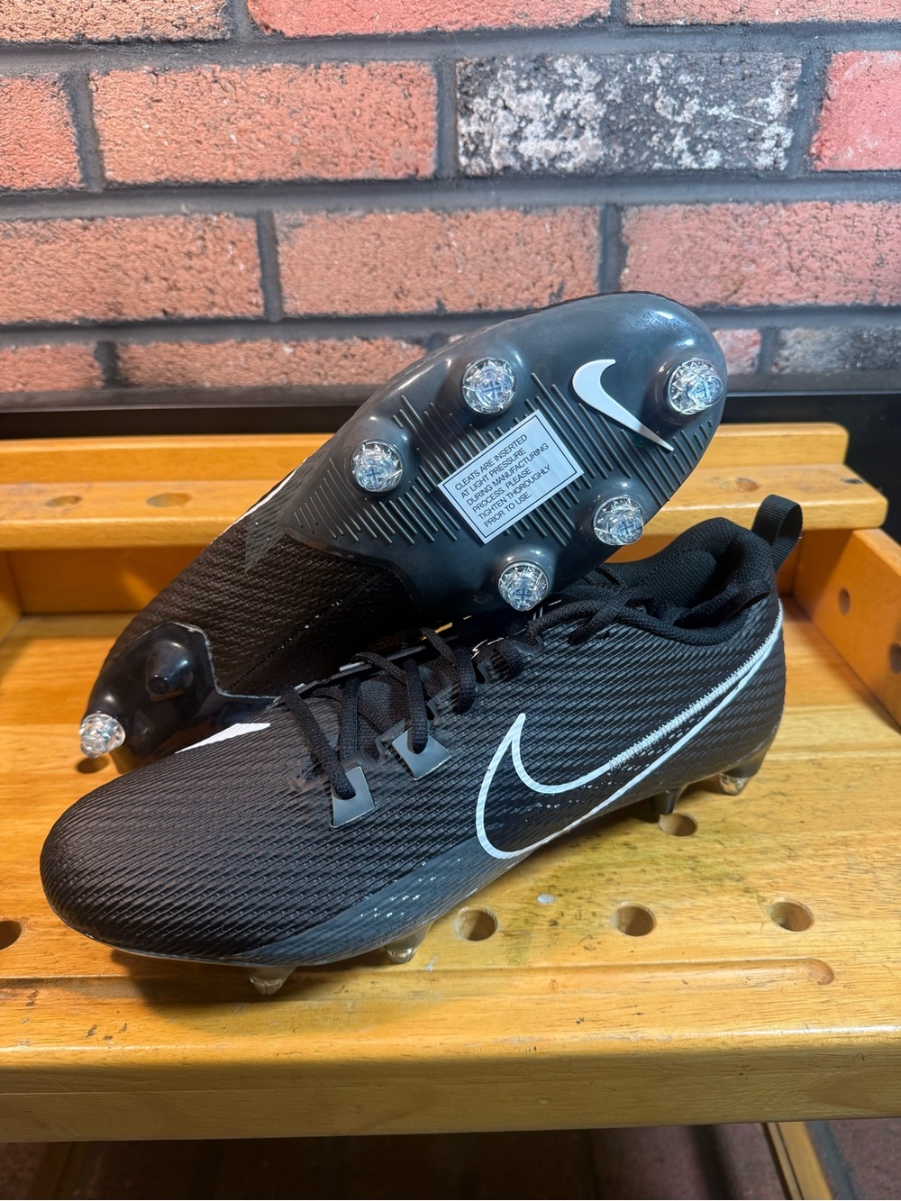 Nike Vapor Edge Speed 360 2 DT Black Football Cleats FJ7094-001 Sz. 14.5